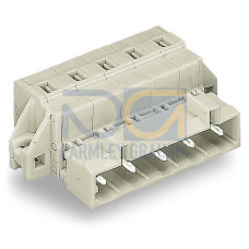1-conductor male connector, CAGE CLAMP&reg;, 2.5 mm&sup2;, light gray