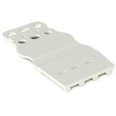 Strain relief plate, for female and male connectors, 40.6 mm wide, 1 part, Pin spacing 10.16 mm, 4-p