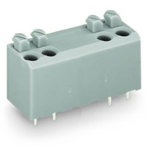 PCB terminal block, push-button, 1.5 mm&sup2;, gray