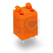 PCB terminal block, push-button, 1.5 mm&sup2;, orange