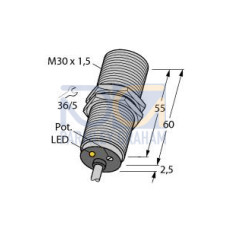 Capacitive Sensor, Rated switching distance 10 mm, Flush, Cable length