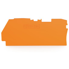 End and intermediate plate, 1 mm thick, , orange