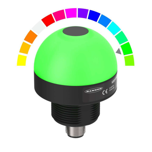 K50 Pro Optical with IO-Link Series: RGB Fixed-Field Sensor, Voltage: 18-30 V dc, Housing: Polycarbonate, Environ. Rating: IP67 IP69K, Range: 50, Colors: Multicolor, 4-pin M12 Integral QD