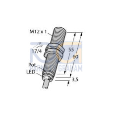 Capacitive Sensor, Rated switching distance 3 mm, Flush, Cable length