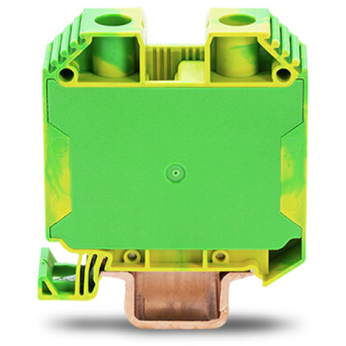 2-conductor ground terminal block, 35 mm&sup2;, SCREW CLAMP CONNECTION, green-yellow