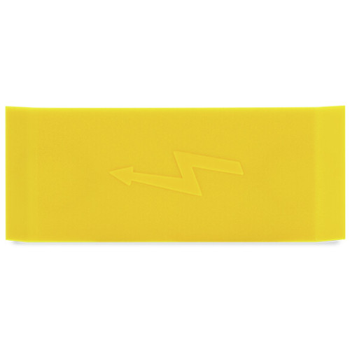 Protective warning marker, with high-voltage symbol, yellow