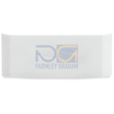 Protective warning marker, with high-voltage symbol, white