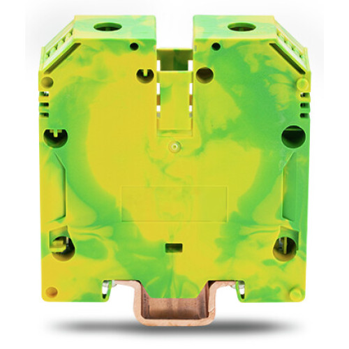 2-conductor ground terminal block, 70 mm&sup2;, SCREW CLAMP CONNECTION, green-yellow