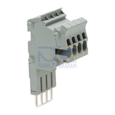Modular TOPJOB&reg;S connector, modular, for jumper contact slot, gray