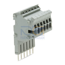 Modular TOPJOB&reg;S connector, modular, for jumper contact slot, gray