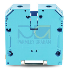 2-conductor through terminal block, 70 mm&sup2;, with screw-type connection, blue