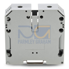 2-conductor through terminal block, 120 mm&sup2;, with screw-type connection, gray