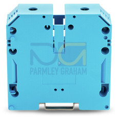 2-conductor through terminal block, 120 mm&sup2;, with screw-type connection, blue
