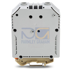 2-conductor through terminal block, 240 mm&sup2;, with screw-type connection, gray