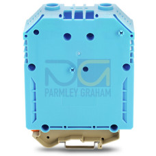 2-conductor through terminal block, 240 mm&sup2;, with screw-type connection, blue