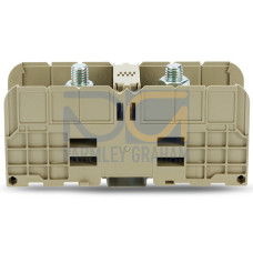 Stud terminal block, 185 mm&sup2;, with 2 stud bolts M12, beige