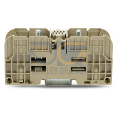 Stud terminal block, 35 mm&sup2;, with 2 stud bolts M6, beige