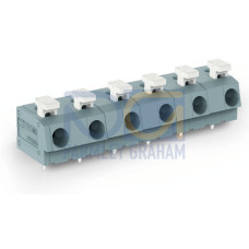 PCB terminal block, push-button, 2.5 mm&sup2;, gray