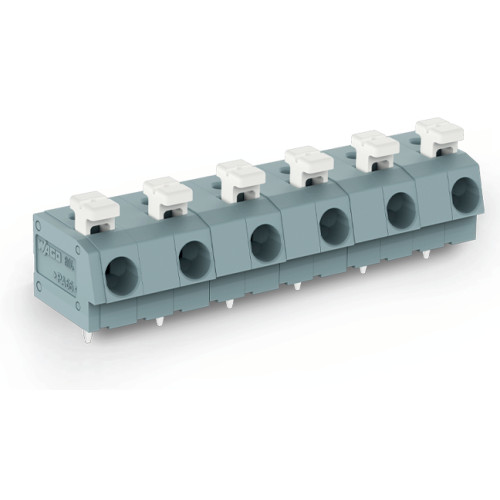 PCB terminal block, push-button, 2.5 mm&sup2;, gray