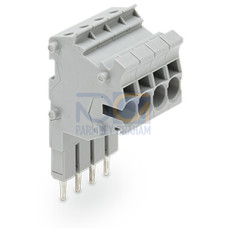 Modular TOPJOB&reg;S connector, modular, for jumper contact slot, gray