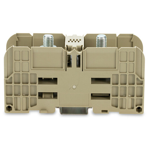 Stud terminal block, 120 mm&sup2;, with 2 stud bolts M10, beige