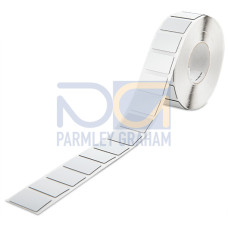 Push-button marker, for frames, to be snapped in or glued in place, 27 x 17.5 mm, silver-colored