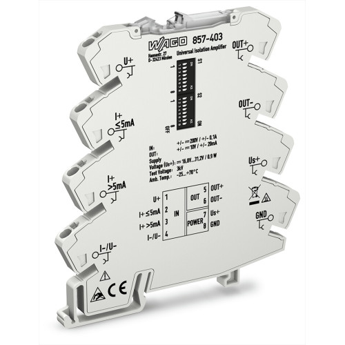 Isolation amplifier, Current and voltage input signal, Bipolar current and voltage output signal