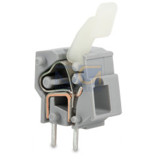 Stackable PCB terminal block, finger-operated levers, 2.5 mm&sup2;, gray