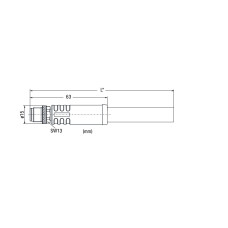 Power cable, M12L plug,  straight, 5-pole,