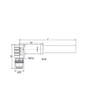 Power cable, M12L plug,  angled, 5-pole,