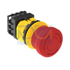 SSA-EB1 Panel-mount Emergency Stop Push Button, 40 Actuator, Contacts: 2NC/2NO, Screw Terminals, 30 mounting hole