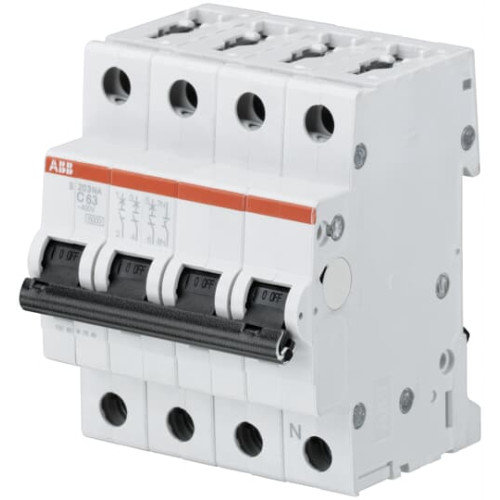 S203-C20NA Miniature Circuit Breaker - 3+NP - C - 20 A