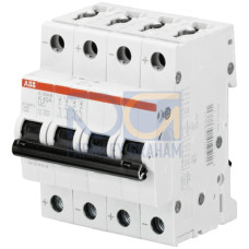 S204M-K3UC Miniature Circuit Breaker - 4P - K - 3 A