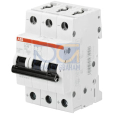 S203M-C2UC Miniature Circuit Breaker - 3P - C - 2 A