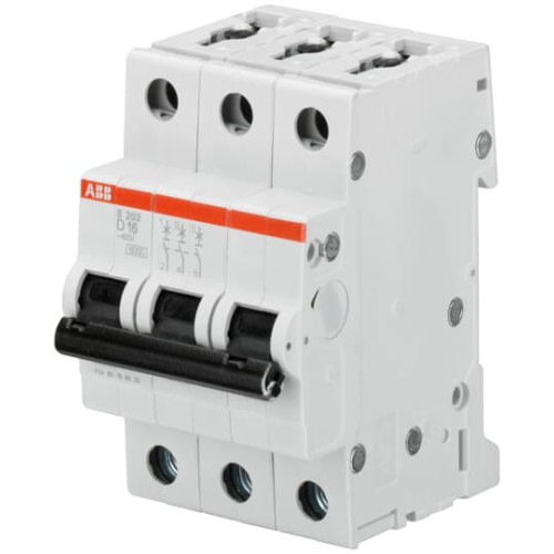 3-Pole, Type D 6kA, 8A