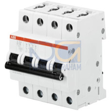 S204-B6 Miniature Circuit Breaker - 4P - B - 6 A
