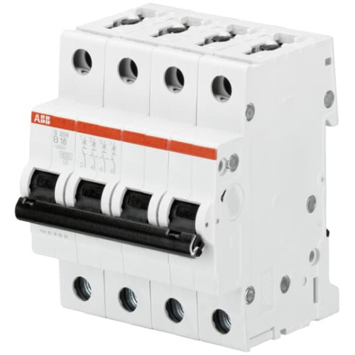 S204-B6 Miniature Circuit Breaker - 4P - B - 6 A