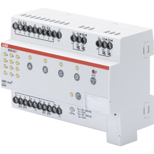 VC/S4.2.1 Valve Drive Controller, 4-fold, Manual Operation, MDRC