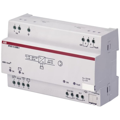 NTU/S12.2000.1 Uninterruptible Power Supply, 12 V DC, 2 A, MDRC