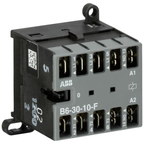 B6-30-10-F-01 Mini Contactor 24 V AC - 3 NO - 0 NC - Flat-Pin Connections