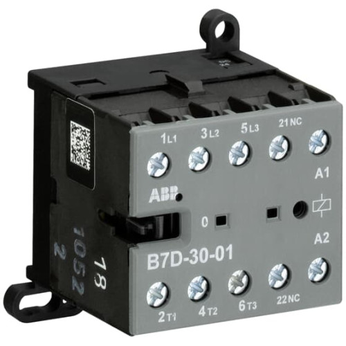 B7D-30-01-01 Mini Contactor 24 V DC - 3 NO - 0 NC - Screw Terminals