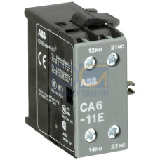 CA6-11E Auxiliary Contact - 0 NO - 0 NC - Screw Terminals