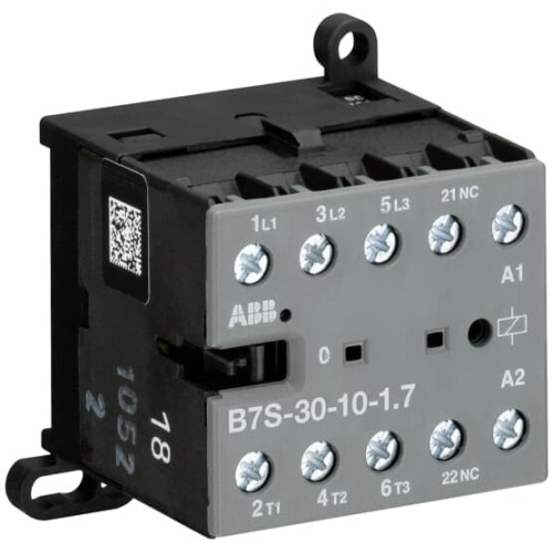 B7S-30-10-2.8-72 Mini Contactor 17 ... 32 V DC - 3 NO - 0 NC - Screw Terminals