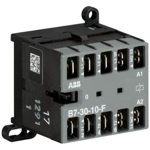 B7-30-10-F-84 Mini Contactor 110 ... 127 V AC - 3 NO - 0 NC - Flat-Pin Connections