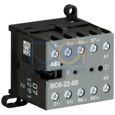 BC6-22-00-05 Mini Contactor 220 ... 240 V DC - 2 NO - 2 NC - Screw Terminals