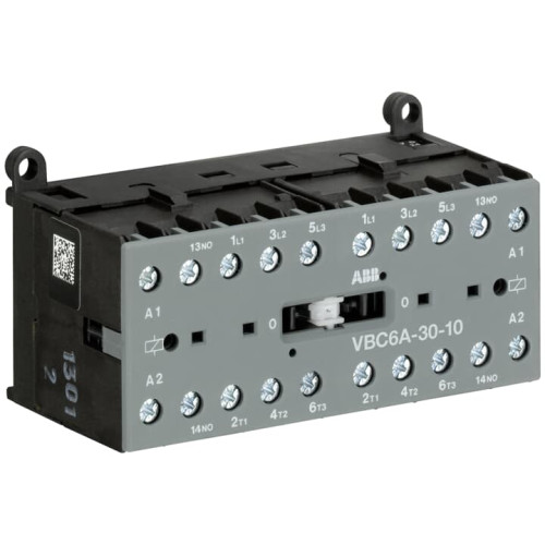 VBC6A-30-10-01 Mini Reversing Contactor 24 V DC - 3 NO - 0 NC - Screw Terminals