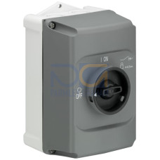 IB132-G Enclosure, GY/BK, IP65 Standard version, 3 times lockable