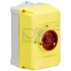 IB132-Y Enclosure, RD/YE, IP65 Emergency-STOP, 3 times lockable