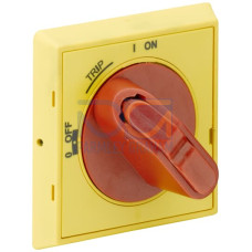 MSHD-LTY Handle, IP64, red/yellow, 3 times lockable, defeatable, 0-TRIP-I