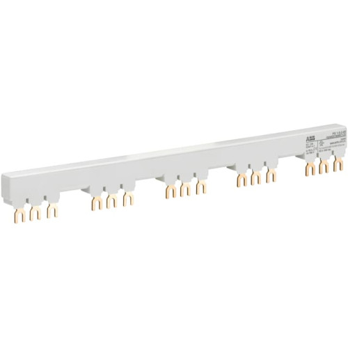 PS1-5-2-65 3-phase busbar for 5 MS116 / MS132 with 2 HK/SK, Ie=65A